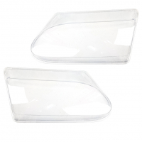 Стекла передних фар (комплект) ВАЗ 2113, 2114, 2115 (пластик, гладкие)