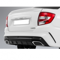 Бампер задний X-Mug Лада Гранта ФЛ седан (неокрашенный)