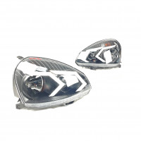 Фары передние с ДХО "AMG-стиль" Лада Приора (черные)