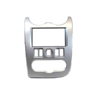 Центральная консоль 2DIN (серебристая) Лада Ларгус