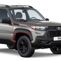 Оригинальное крыло переднее правое Лада Нива Тревел (Серое плато 624)