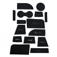 Силиконовые коврики на панель приборов Лада Икс-рей (черные) (pg2180)