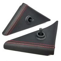 Уголки зеркал внутренние (под механические зеркала Приора и Гранта) (эко-кожа со строчкой) ВАЗ 2110, 2111, 2112 (2 шт.)