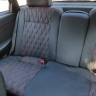 Обивки сидений (ткань) "Ромбы" (с двойной строчкой) ВАЗ 2110 Белый