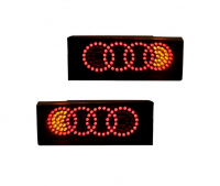 Фонари задние в стиле "Audi" светодиодные ВАЗ 2108-099, 2113-14 (тонированные, чёрные)