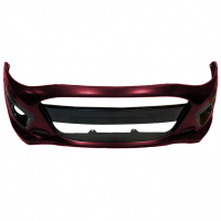 Бампер передний оригинальный под ПТФ Лада Калина-2 Спорт (Портвейн 192)