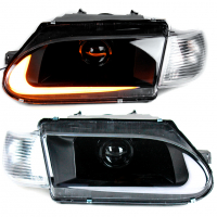 Фары передние BI-LED "Найк" ВАЗ 2113, 2114, 2115 (белые поворотники)