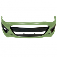 Бампер передний оригинальный под ПТФ Лада Калина-2 Спорт (Колумбийская Зелень 322)