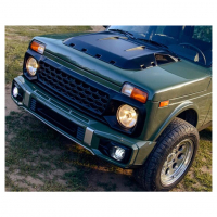 Бампер передний под ПТФ "Магнум" Лада Нива 4х4 (окрашенный)