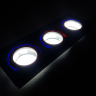 Облицовка блока управления отопителем (светодиодная) ВАЗ 2110, 2111, 2112 с евро-панелью (с синей LED подсветкой)