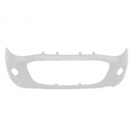 Бампер передний под ПТФ "Кампласт" Лада Калина-2 (Белое облако 240)