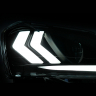 Фары передние в стиле "Lexus" BI-LED Лада Ларгус (черные)