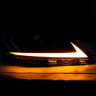 Фары передние в стиле "Lexus" BI-LED Лада Ларгус (черные)