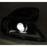 Фары передние в стиле "Lexus" BI-LED Лада Ларгус (черные)