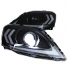 Фары передние в стиле "Lexus" BI-LED Лада Ларгус (черные)