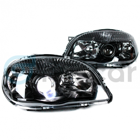 Фары передние BI-LED нового образца Шевроле Нива (черные)