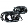 Фары передние BI-LED нового образца Шевроле Нива (черные)