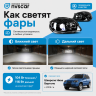Фары передние BI-LED 3.0 нового образца Шевроле Нива (черные) Фары передние BI-LED 3.0 нового образца Шевроле Нива (черные)