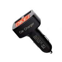 Зарядное устройство в прикуриватель 4 в 1 (красный индикатор)