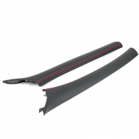 Облицовки стоек лобового стекла (эко-кожа со строчкой) Лада Гранта, Гранта ФЛ, Калина 2, Датсун