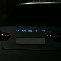 Орнамент Веста в стиле Порше (светоотражающая) для Лада Веста, Веста NG (синий)