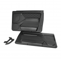 Обшивки дверей (вставки эко-кожа «ромбы») Лада Нива 4х4 3д (АБС-пластик)