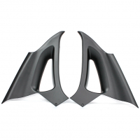 Облицовки задних стоек (черные) Лада Гранта седан