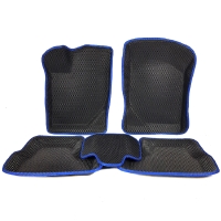 Коврики салона EVA Lite 3D (ромбы серые) Лада Гранта ФЛ (синий кант)