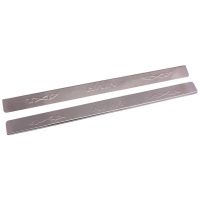 Накладки внутренние на пороги "Niva" "нержавейка" Лада Нива 4х4, Урбан (для 3-х дверной)