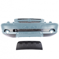 Бампер передний оригинальный под ПТФ Бертоне "ППИ" Шевроле Нива н/о (Жидкое серебро 669)