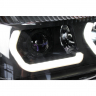 Фары передние в стиле "BMW" BI-LED нового образца Шевроле Нива (черные)
