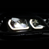 Фары передние в стиле "BMW" BI-LED нового образца Шевроле Нива (черные)