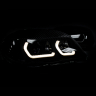 Фары передние в стиле "BMW" BI-LED нового образца Шевроле Нива (черные)