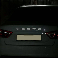 Орнамент Веста в стиле Порше (светоотражающая) для Лада Веста, Веста NG (белый)