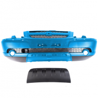 Бампер передний оригинальный под ПТФ Бертоне "ППИ" Шевроле Нива н/о (Морская волна 402)