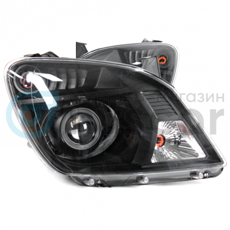 Фары передние BI-LED 3.0 Газель Некст (черные)