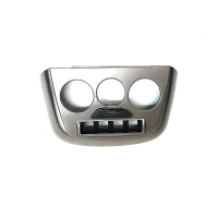 Накладка центральной консоли (с климат-контролем) Лада Калина 2, Гранта ФЛ (серебристая)