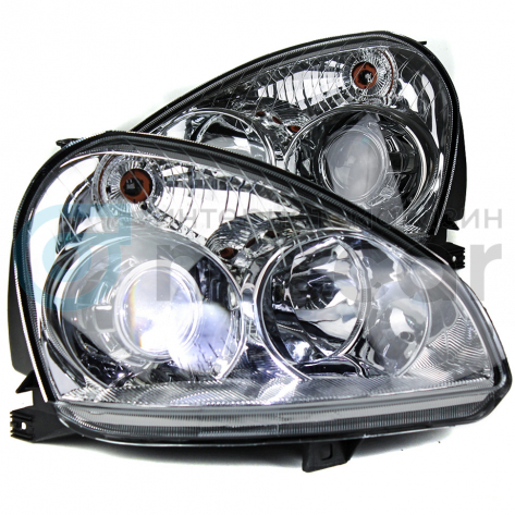 Фары передние с линзой BI-LED 2.5 Лада Приора (хром)