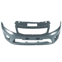Бампер передний под ПТФ "Кампласт" Лада Гранта лифтбек (Серое олово 607)