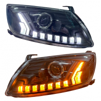 Фары передние в стиле "AUDI" BI-LED 3.0 с ДХО Лада Гранта