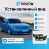 Фары передние (черные) с ДХО в стиле BMW ВАЗ 2110, 2111, 2112 (тонированный повторитель 3 полосы)