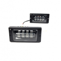 Светодиодные противотуманные фары (ПТФ) "Sal-Man" (50W, 4 линзы) ВАЗ 2110-12, 2113-15 (pg1935)