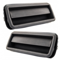 Штатные ручки (черные) передних дверей (комплект) наружные "ДААЗ" ВАЗ 2104, 2105, 2107