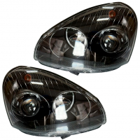 Фары передние с линзой BI-LED 2.5 Лада Приора (черные)
