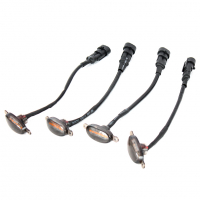 Дневные ходовые огни (ДХО) в решетку радиатора (универсальные, оранжевые)