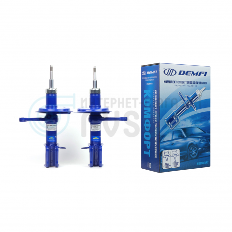 Комплект передних стоек "DEMFI" "Комфорт" для конической пружины (масляные) Лада Калина