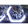 Фары передние с 4-мя LED линзами BMW, ангельскими глазками ВАЗ 2113, 2114, 2115 (оранжевый повторитель) Фары передние с 4-мя LED линзами BMW, ангельскими глазками ВАЗ 2113, 2114, 2115 (оранжевый повторитель)