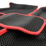 Коврики салона EVA Lite 3D с бортами (ромбы черные) ВАЗ 2113, 2114, 2115 (красный кант)