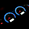 Комбинация приборов в стиле "Drive Active" (синяя, 2 окна, красные стрелки) ВАЗ 2110-12, 2113-15, Лада Нива 4х4, Шевроле Нива, Нива Тревел