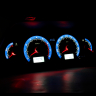 Комбинация приборов в стиле "Drive Active" (синяя, 2 окна, красные стрелки) ВАЗ 2110-12, 2113-15, Лада Нива 4х4, Шевроле Нива, Нива Тревел